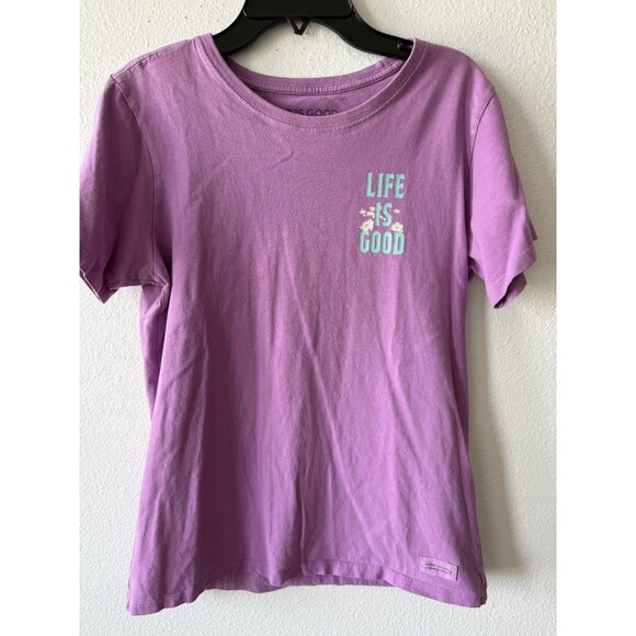 LIFE IS GOOD BREATHE Crusher  Women's "Breathe" Tee T-shirt Small - Picture 1 of 5
